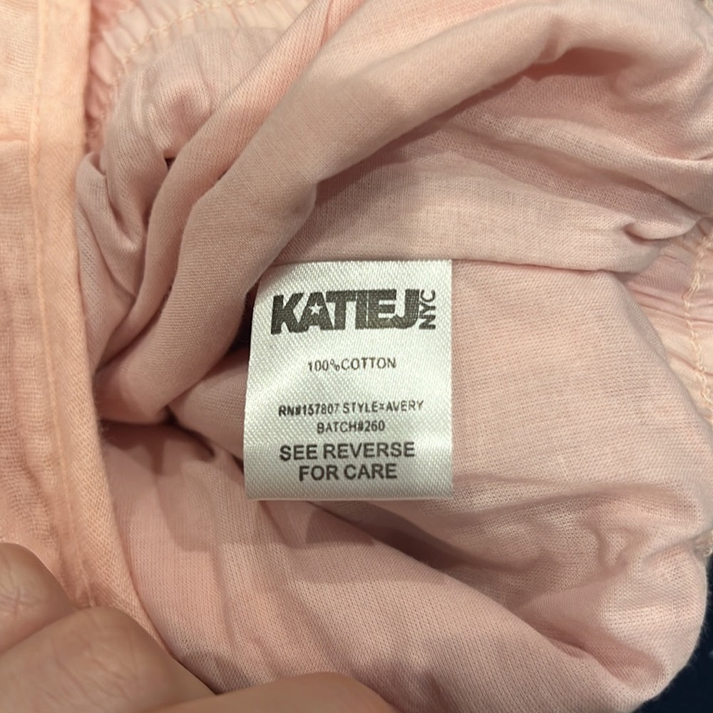 NWT KatieJNYC Girls Pink Romper Size Small