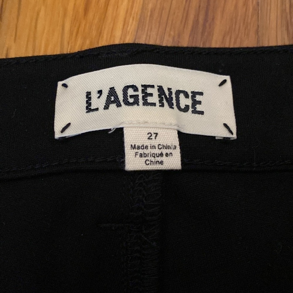 L’AGENCE Women’s Black Trousers Size 27