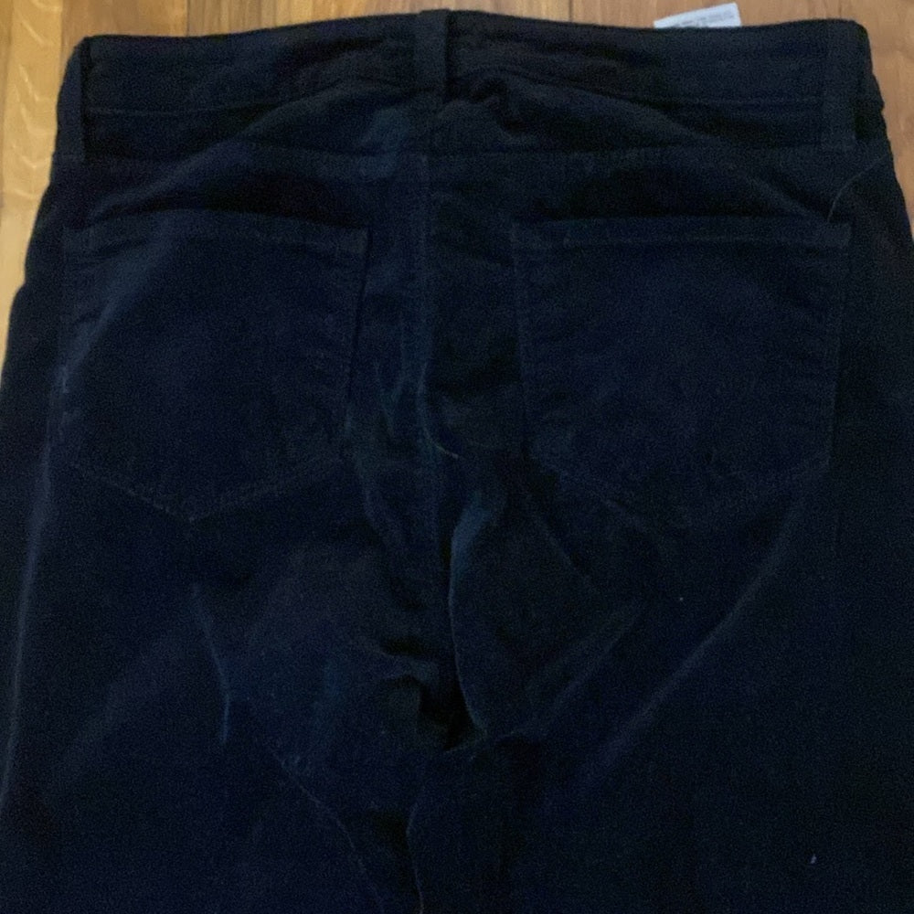 L’AGENCE Women’s Black Velvet Jeans Size 26