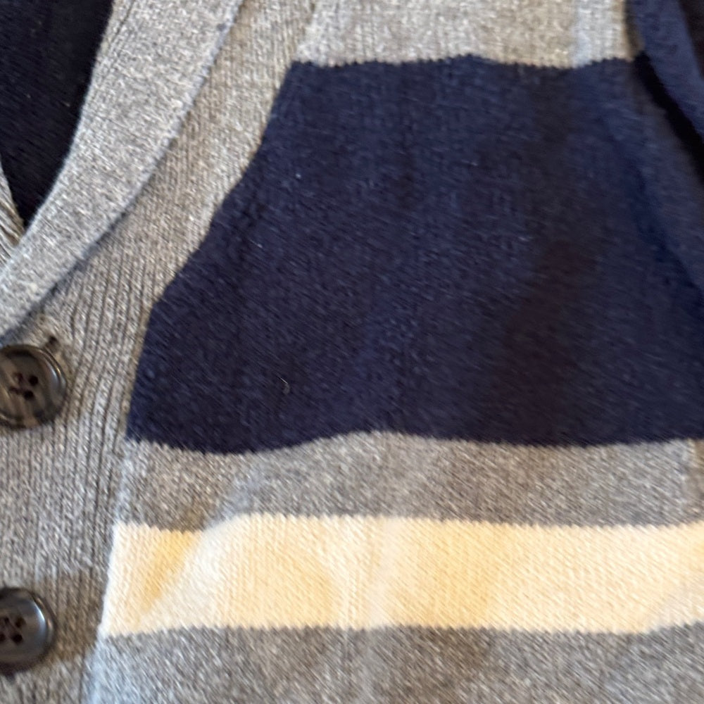 Crewcuts Kids Blue and Gray Cardigan Sweater Size 4/5