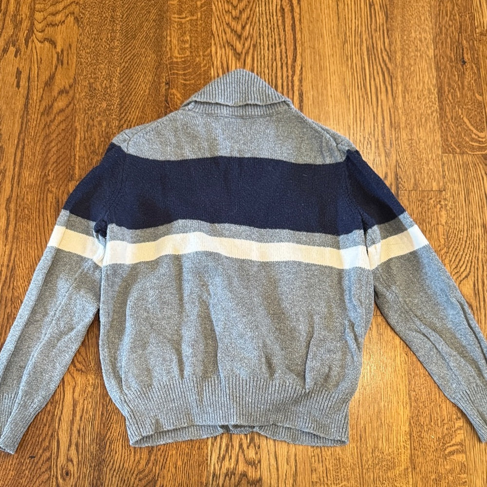 Crewcuts Kids Blue and Gray Cardigan Sweater Size 4/5
