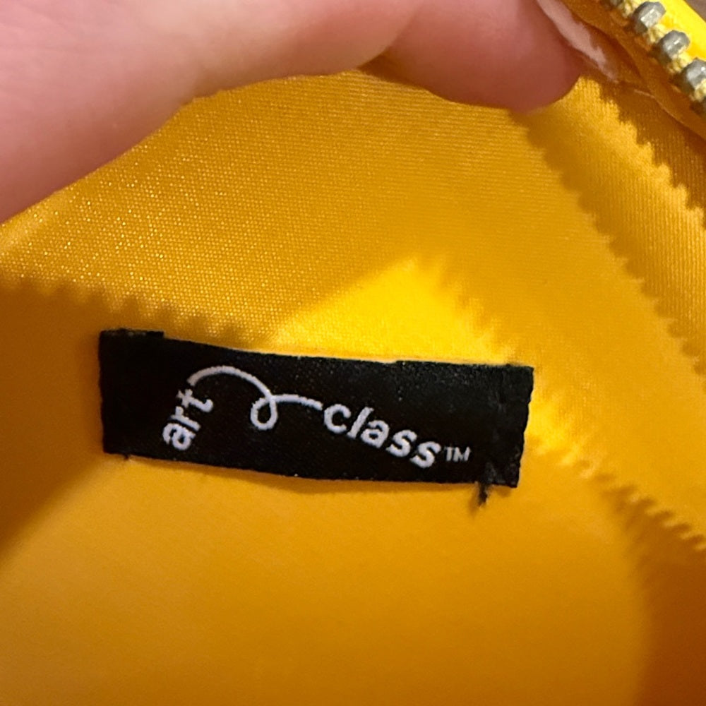 Art Class Yellow Girls Round Crossbody Bag