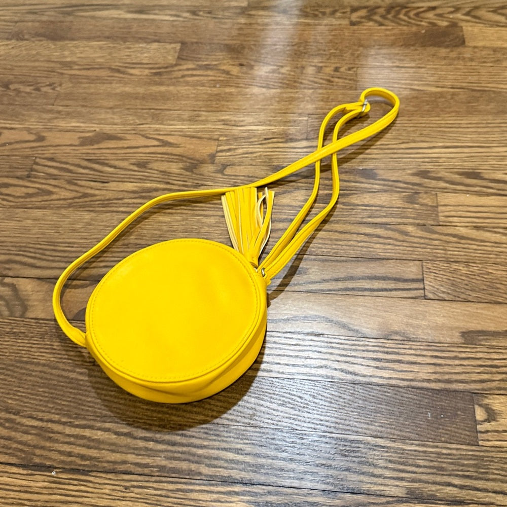 Art Class Yellow Girls Round Crossbody Bag