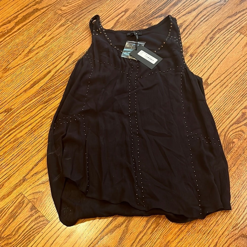 NWT PAIGE Woman’s Black Lisette Tank Size S