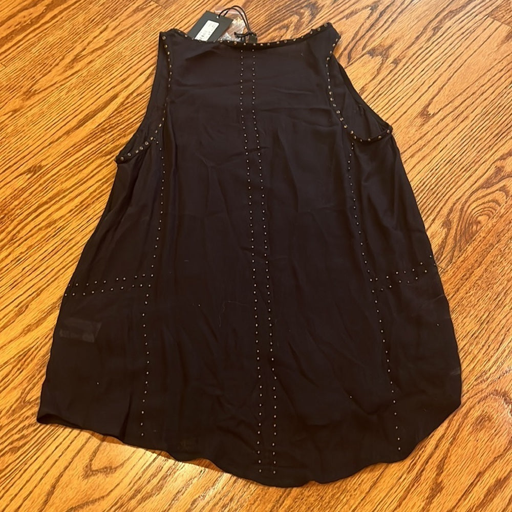 NWT PAIGE Woman’s Black Lisette Tank Size S