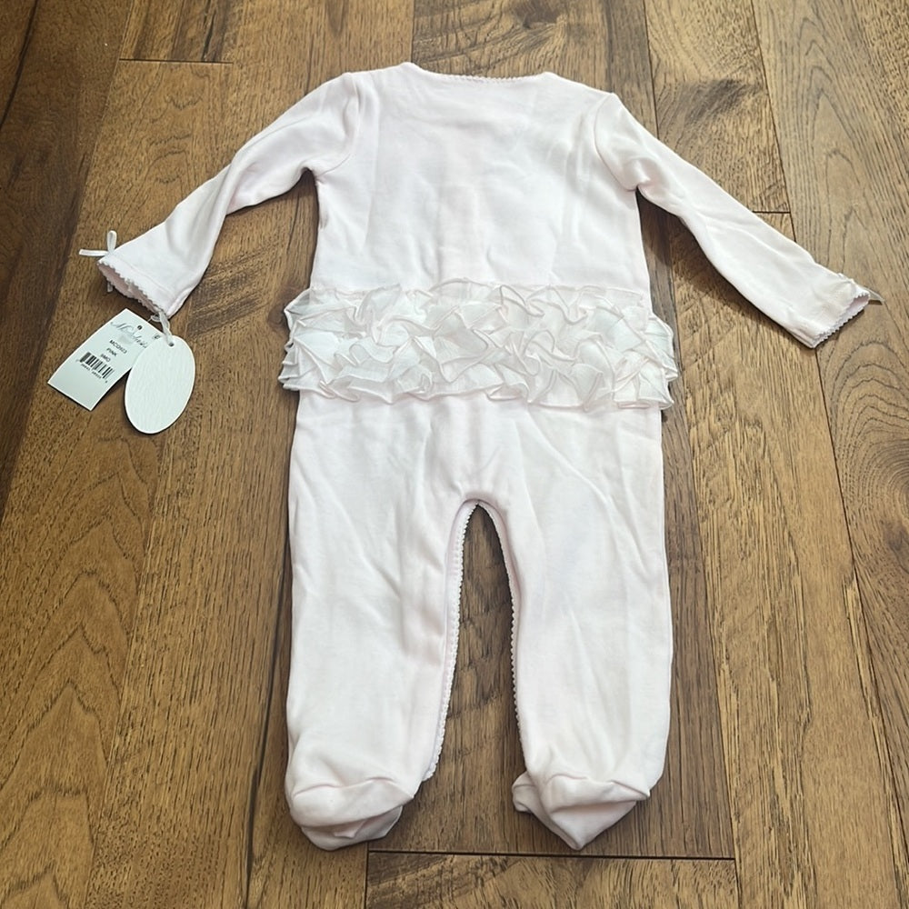 NWT Miniclasix Girl’s Pink Footies Size 9M