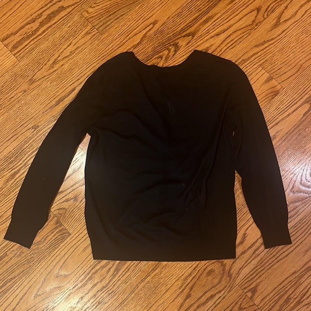 NWT Banana Republic Woman’s Black Wool Sweater Size L