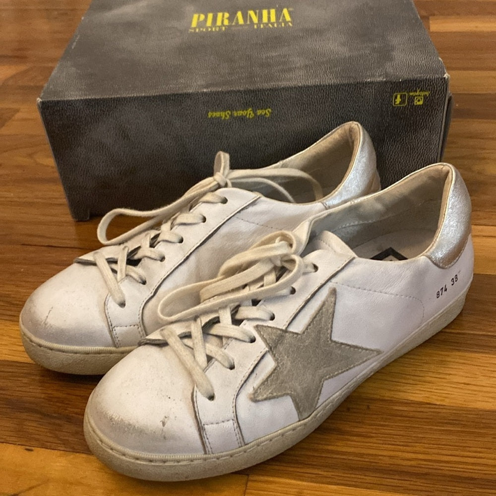 Piranha Women’s White Sneakers Size 38