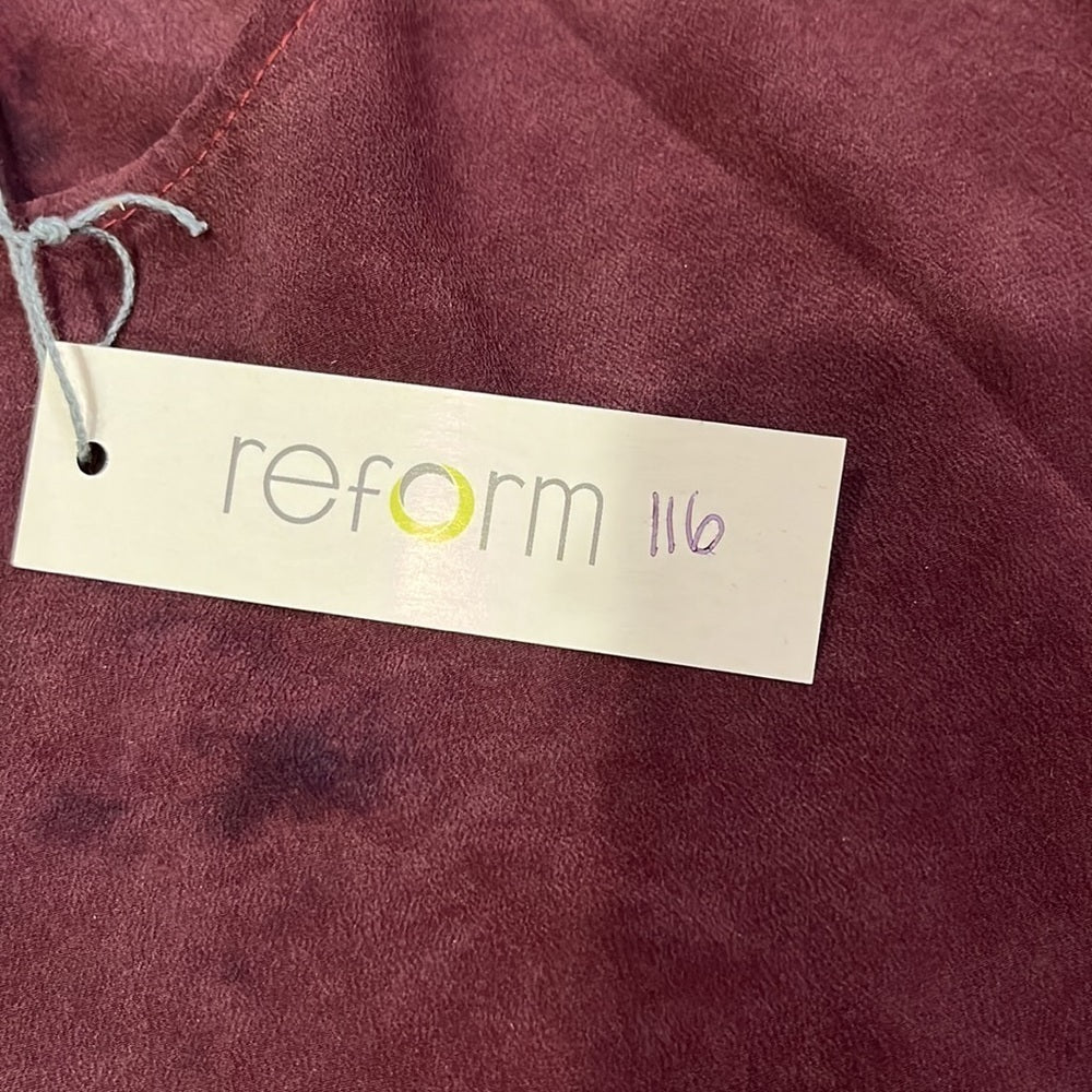 NWT Red Haute Woman’s Maroon Silk Tank Size S