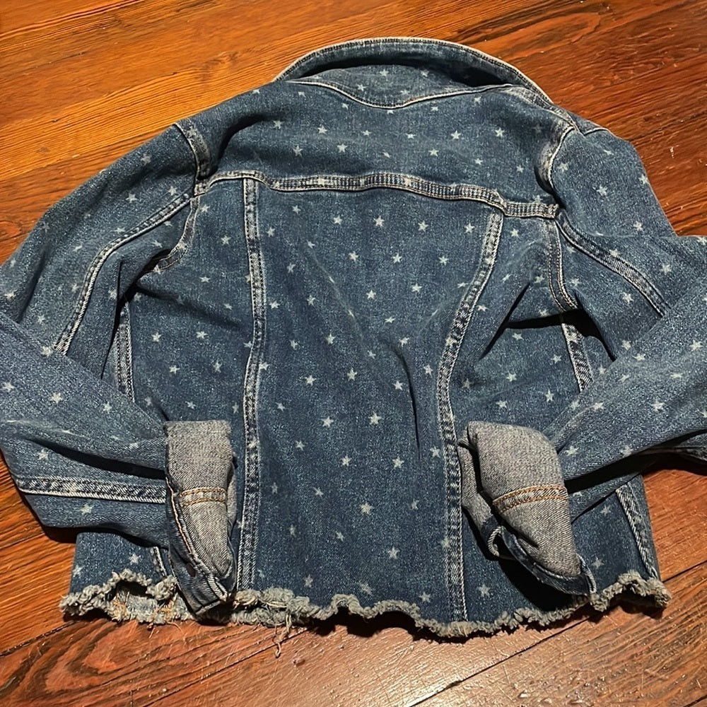 DL1961 Girl’s Jean Jacket with Stars Size M