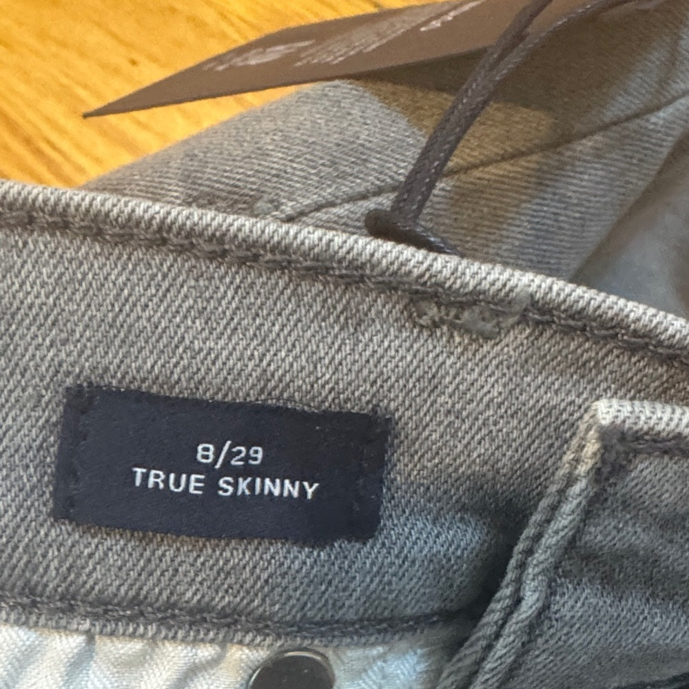 NWT GAP 1969 Women's Light Gray True Skinny Ankle Mid Rise Stretchy Jeans 8/29
