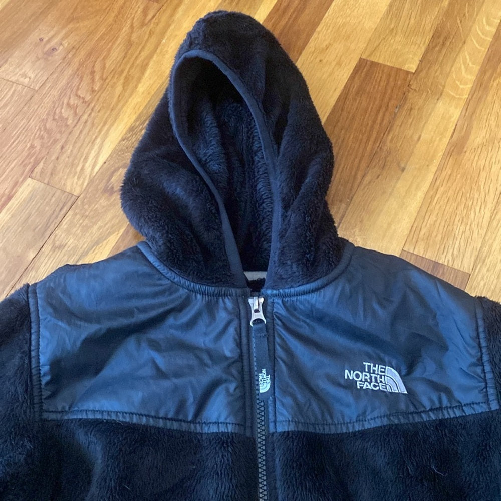The North Face Girls Black Fleece Jacket Size L