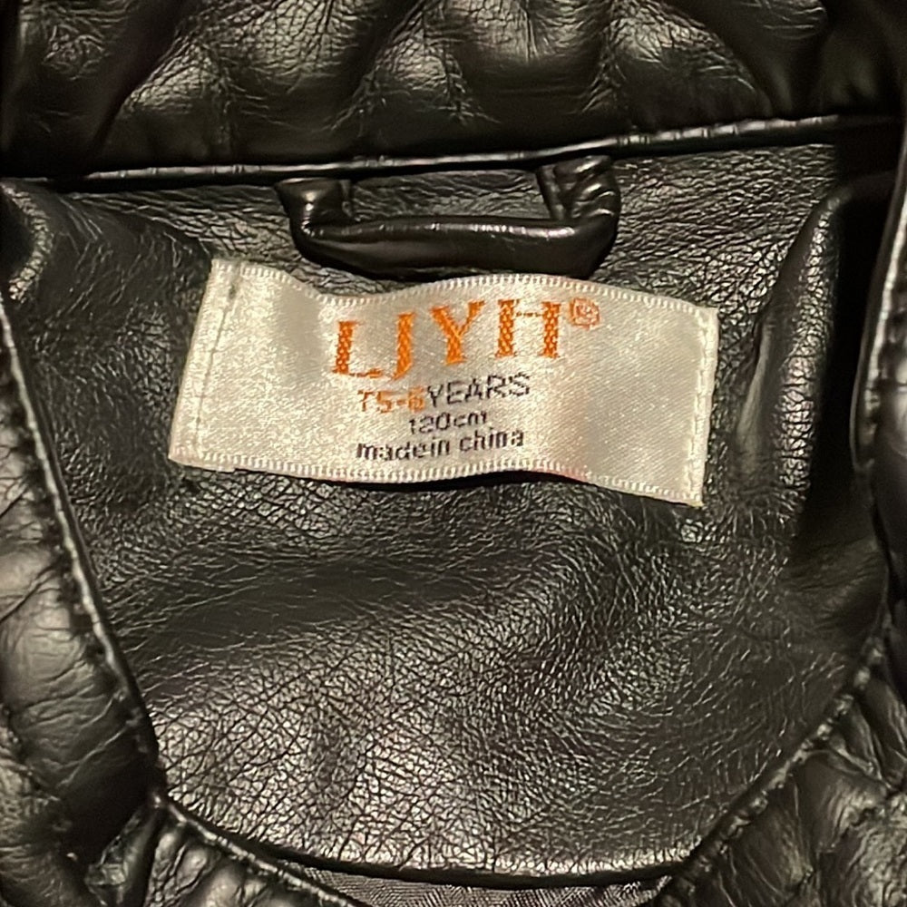 Liyh Girl’s Leather Jacket Size S