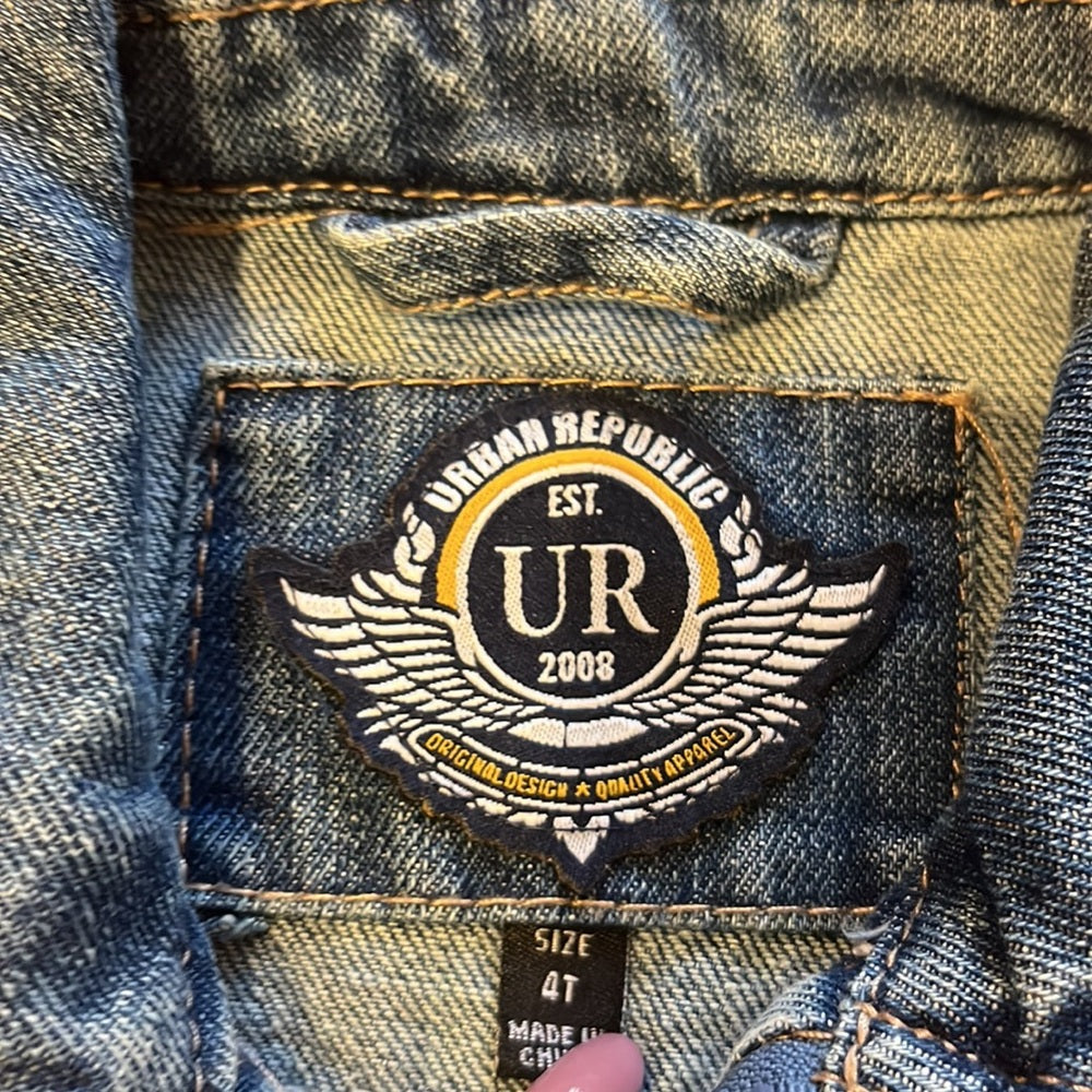 Urban Republic Girl’s Jean Jacket Size 4T