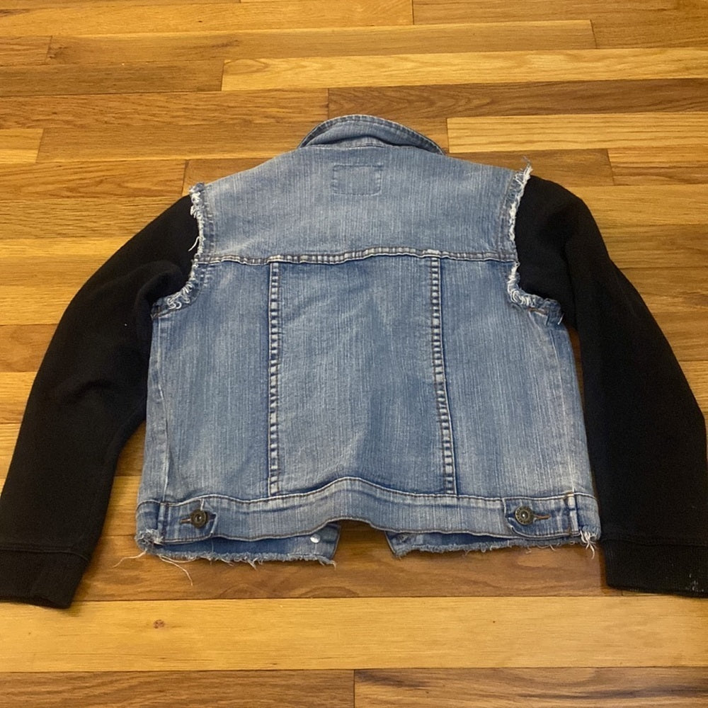 So Nikki Girl’s Denim Jacket With Cotton Sleeves Size M