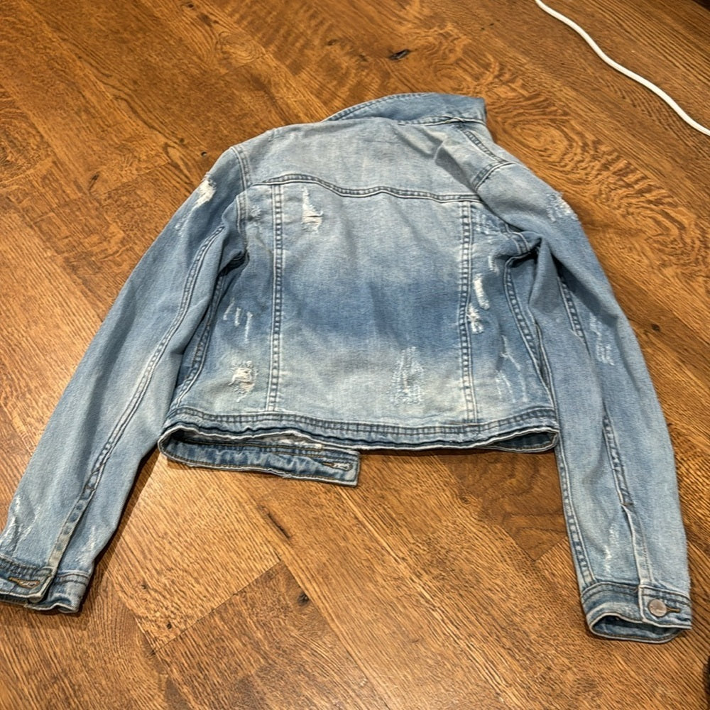 Tractr Girls Jean Jacket Blue Size Small