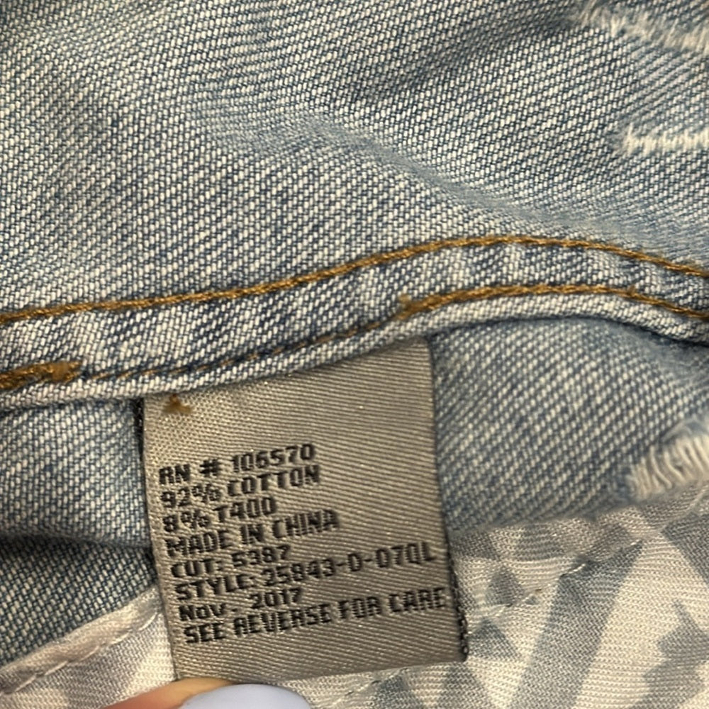 Tractr Girls Jean Jacket Blue Size Small