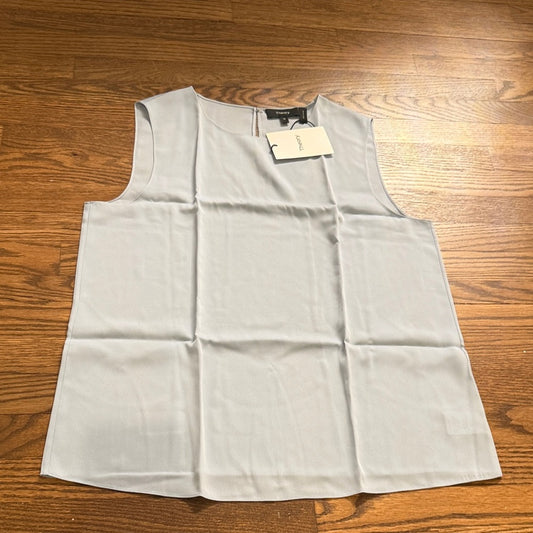 NWT Theory Light Gray/Blue Sleeveless Blouse Size Medium