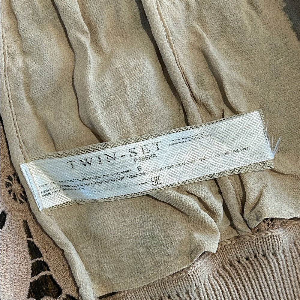 NWT Twinset Women’s Floral Lace Cardigan in Peach Size 2