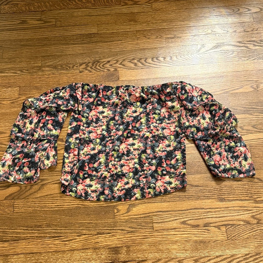 NWT Walter Baker Multicolor Floral Off-Shoulder Blouse Size Medium