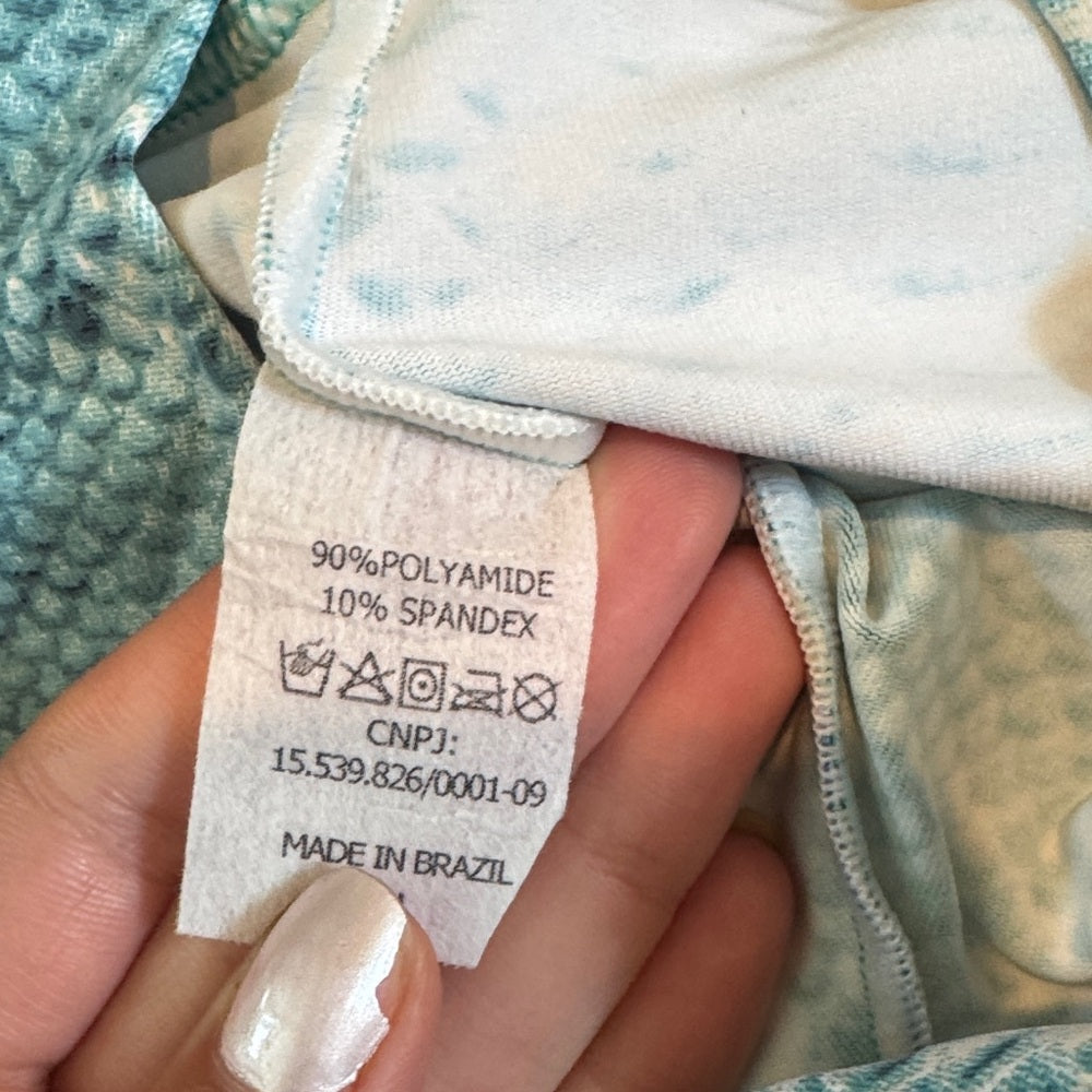 NWT Up Vibe Blue Snake Print Activewear Set One Size