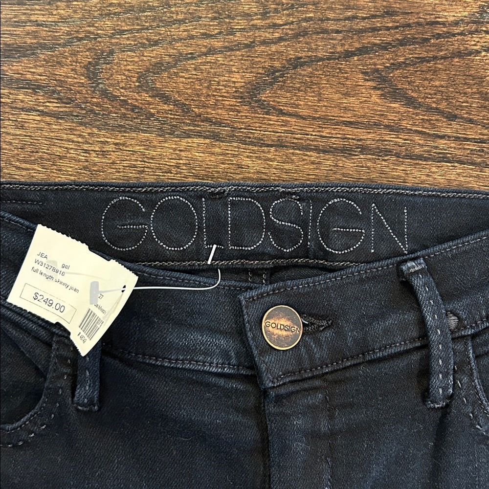 NWT Goldsign Women’s Classic Dark Wash Skinny Jeans Size  27