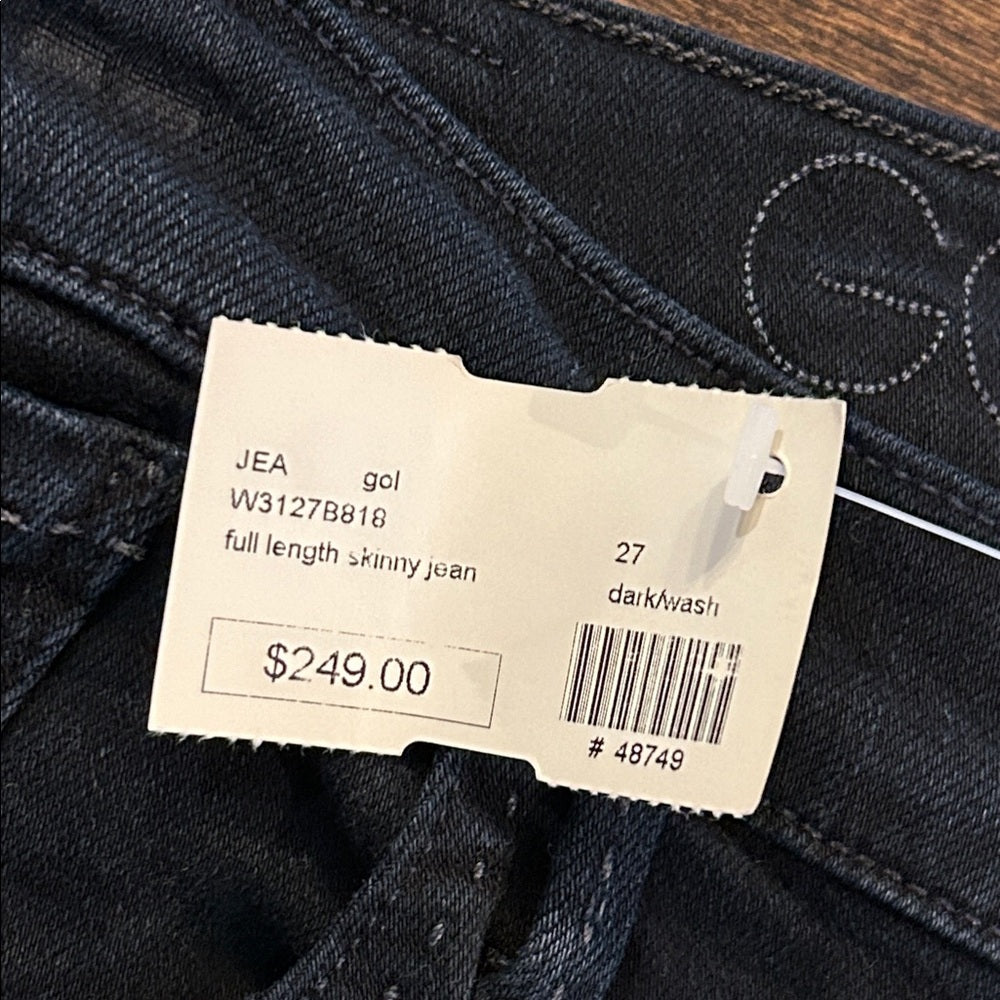 NWT Goldsign Women’s Classic Dark Wash Skinny Jeans Size  27