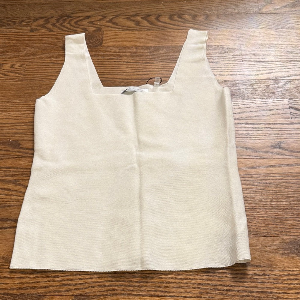 NWT Women’s Elie Tahari Cream Camisole Top Size Medium