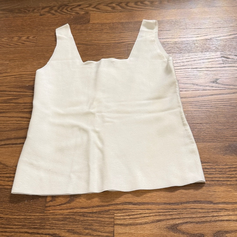 NWT Women’s Elie Tahari Cream Camisole Top Size Medium
