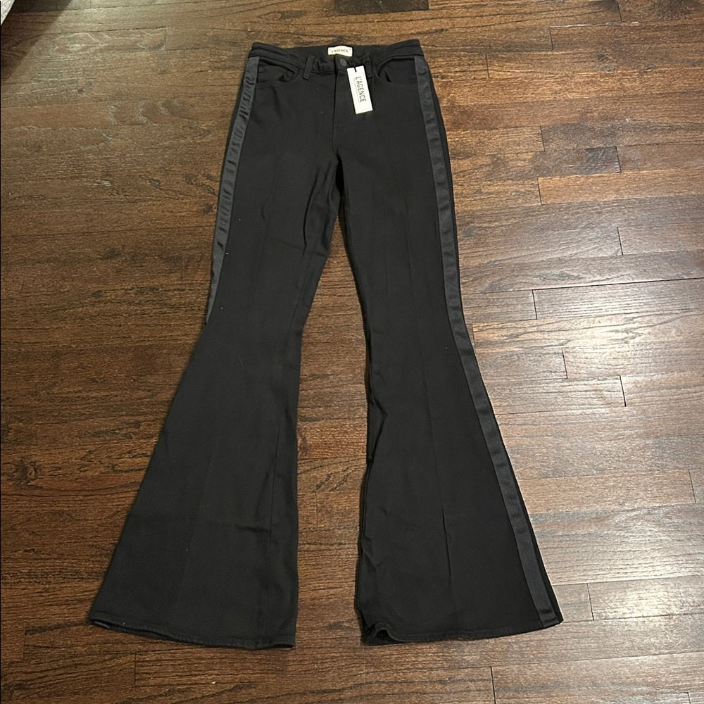 NWT L’agence Women’s Black Flared Jeans Size 26
