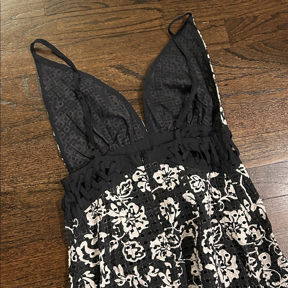 NWT Ramy Brook Women’s Floral Black and White Dress Size 00