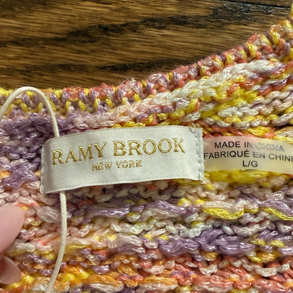 NWT Ramy Brook Multicolor Knit Kids Dress Size Large
