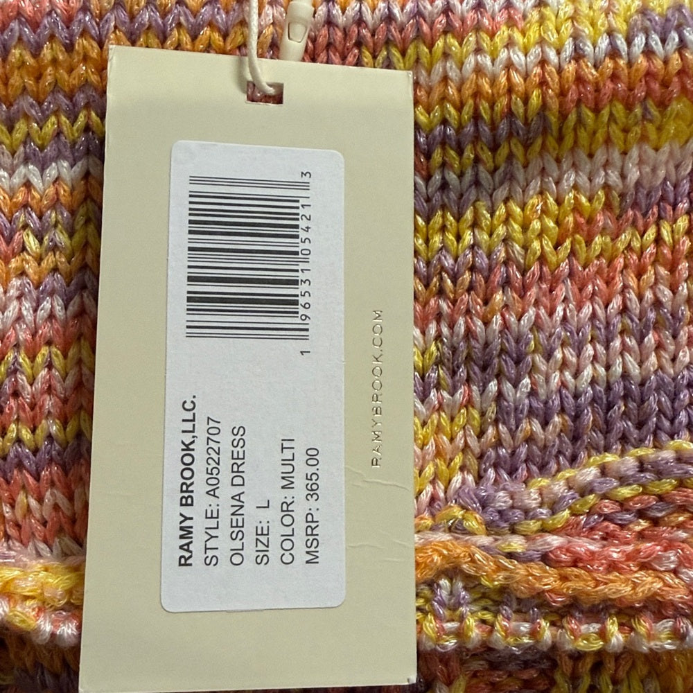 NWT Ramy Brook Multicolor Knit Kids Dress Size Large