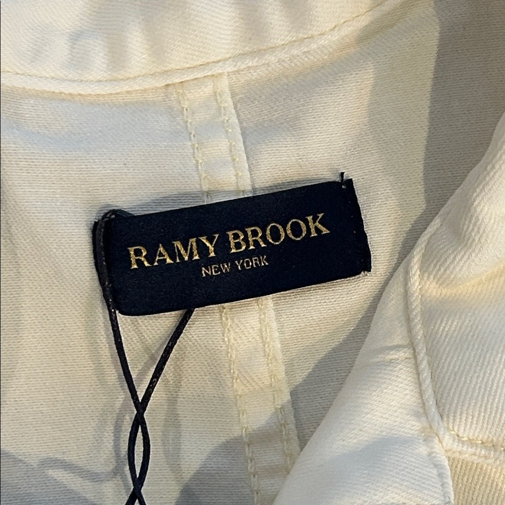 NWT Ramy Brook Women’s White Sleeveless Button-Up Dress Size 31