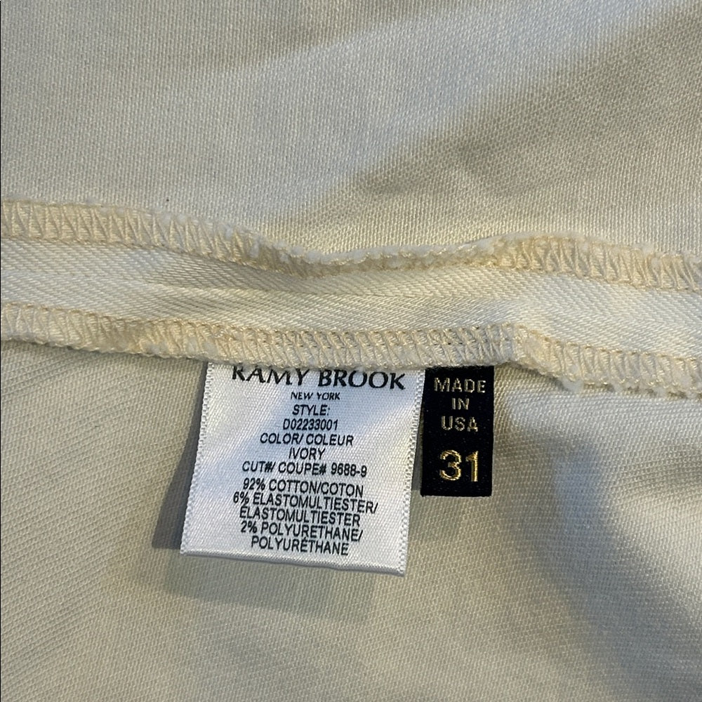NWT Ramy Brook Women’s White Sleeveless Button-Up Dress Size 31