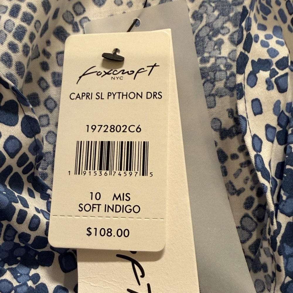 NWT NYC Blue and White Midi Dress Size Medium
