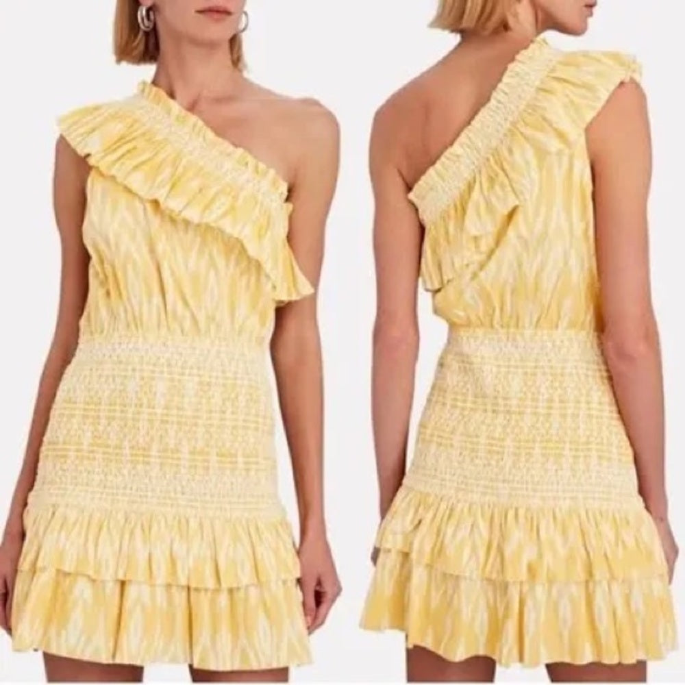 SAYLOR Women’s One Shoulder Yellow Dress Size XS
