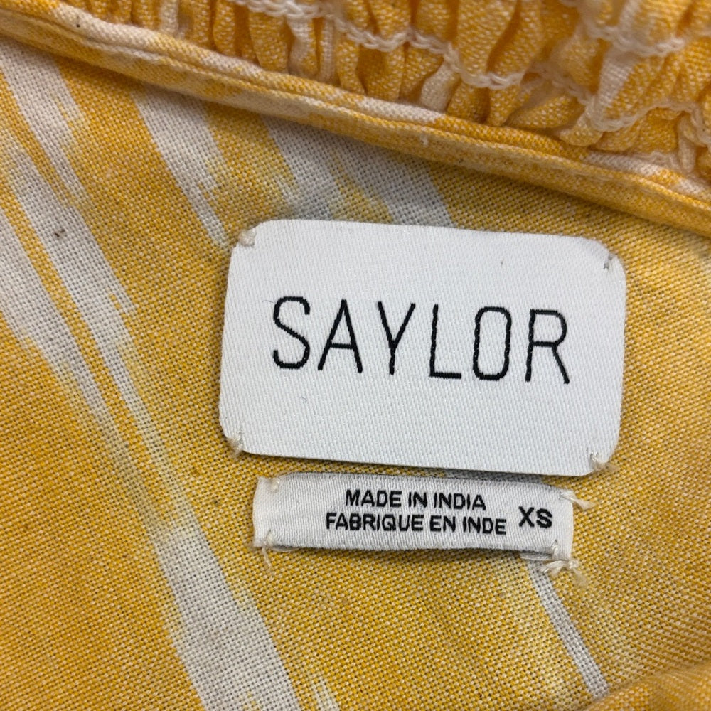 SAYLOR Women’s One Shoulder Yellow Dress Size XS