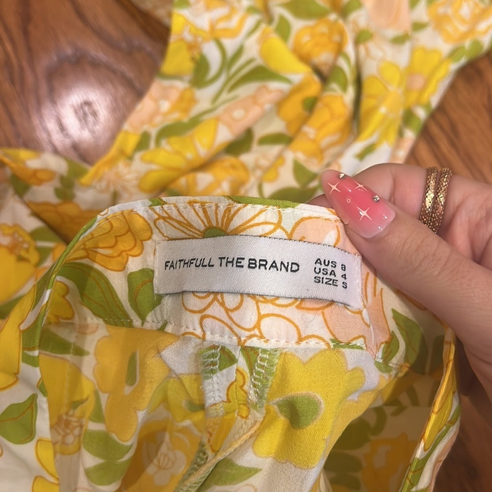 Faithfull The Brand Woman’s Floral Flare Pants Size US 4