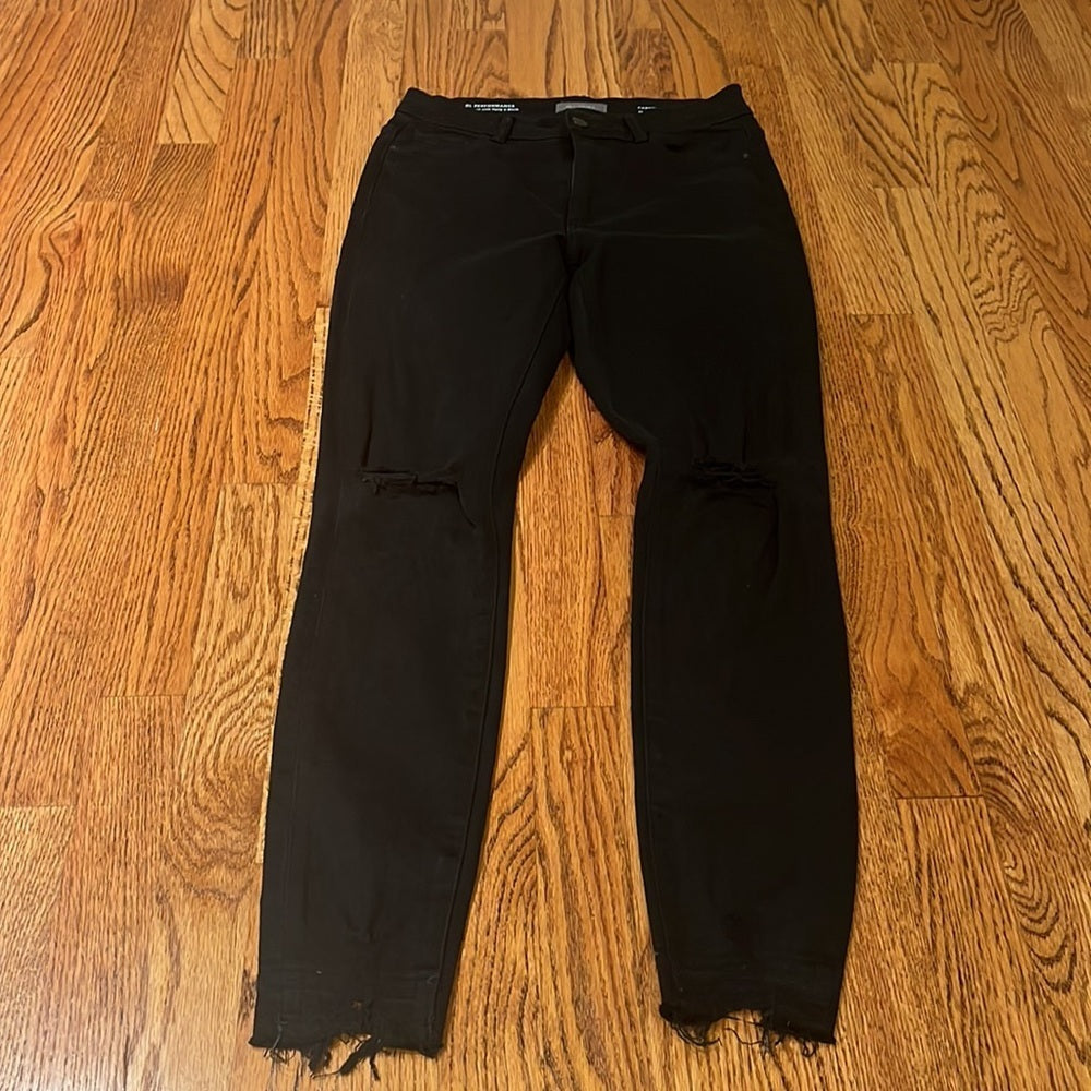 DL1961 Woman’s Black Farrow Skinny High Rise Instasculpt Ankle Jeans Size 24
