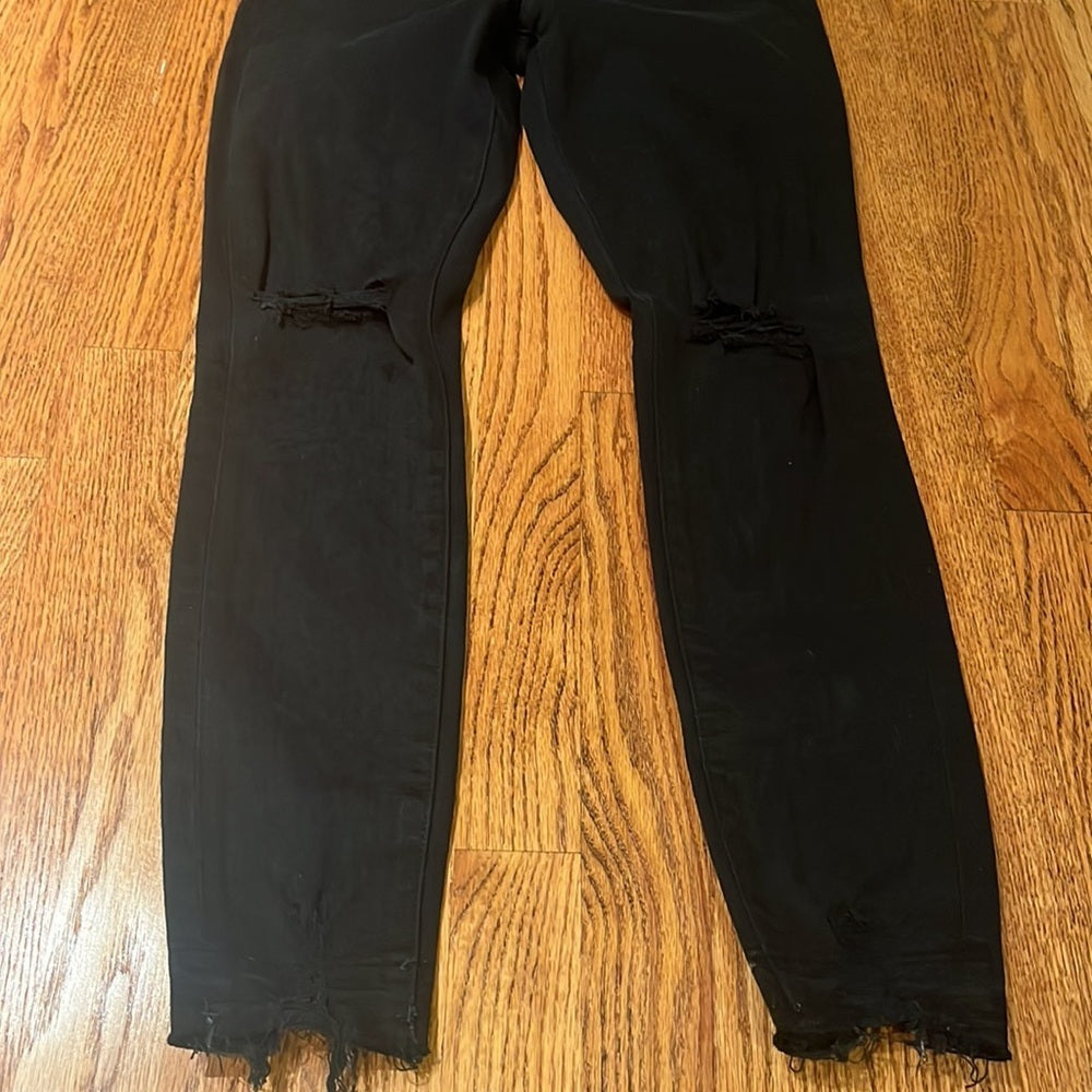 DL1961 Woman’s Black Farrow Skinny High Rise Instasculpt Ankle Jeans Size 24