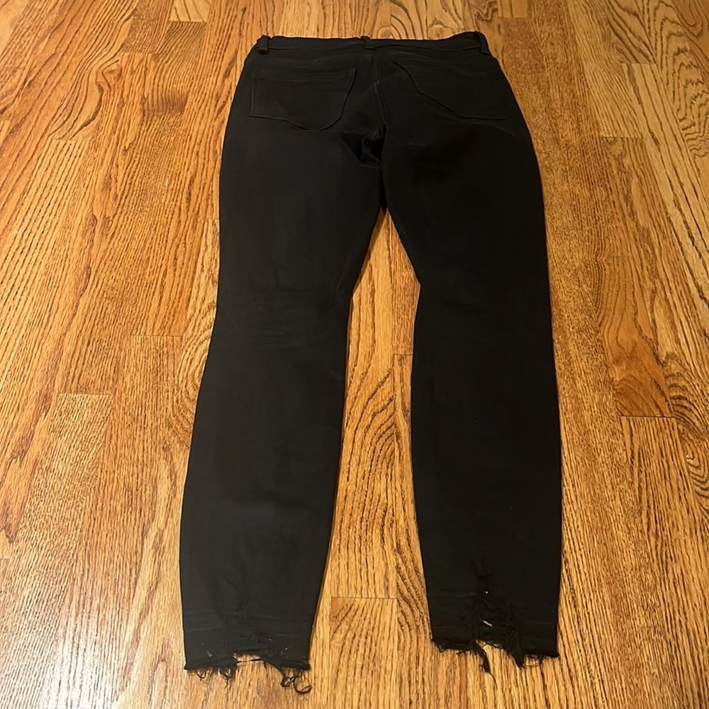 DL1961 Woman’s Black Farrow Skinny High Rise Instasculpt Ankle Jeans Size 24