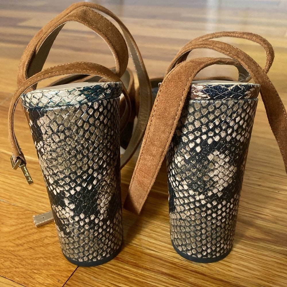Sam Edelman Women’s Snakeskin Lace Up Heels Size 7.5