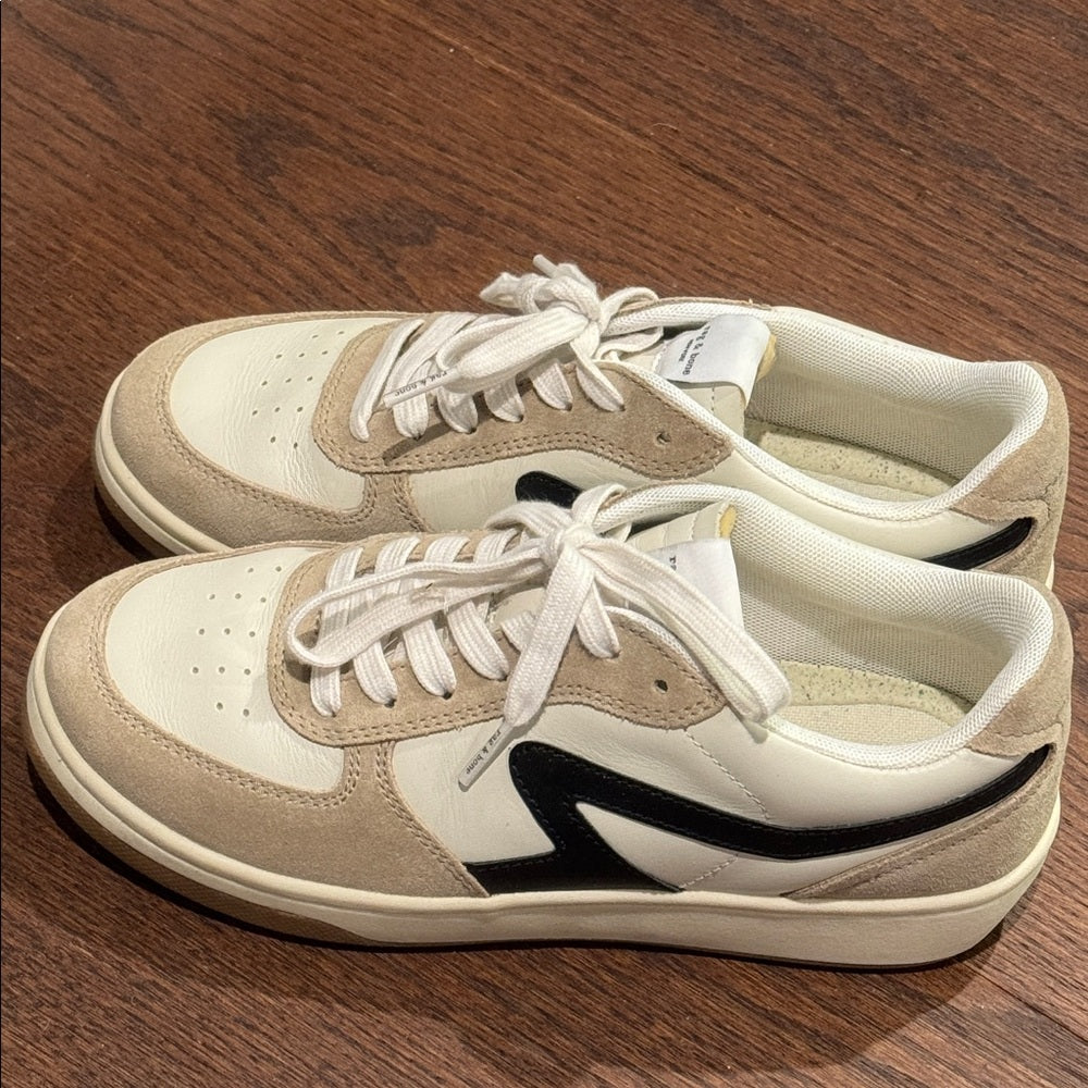 Rag & Bone Retro Court Sneakers Dove/Sand Size 6.5
