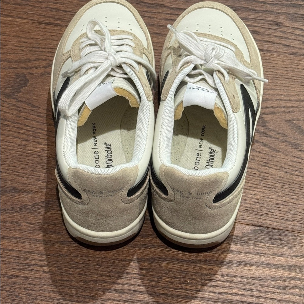 Rag & Bone Retro Court Sneakers Dove/Sand Size 6.5