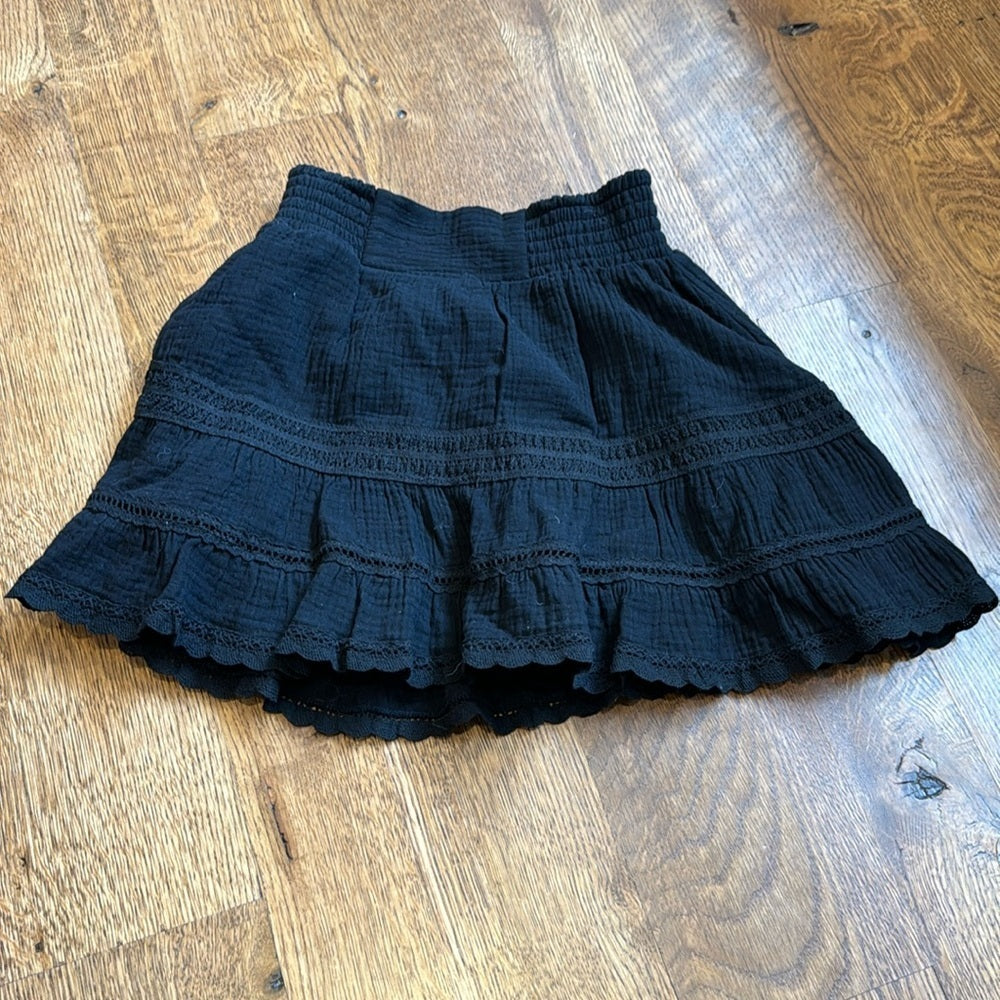 NWT Katie J NYC Girls Juniors Skirt Black Size Large