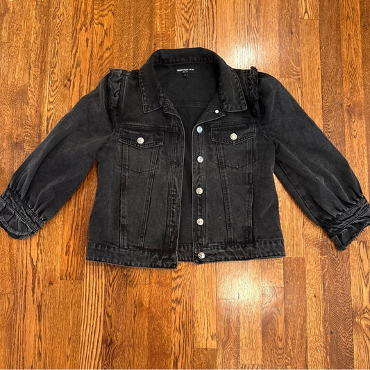 Generation Love Black Jean Jacket Size Medium
