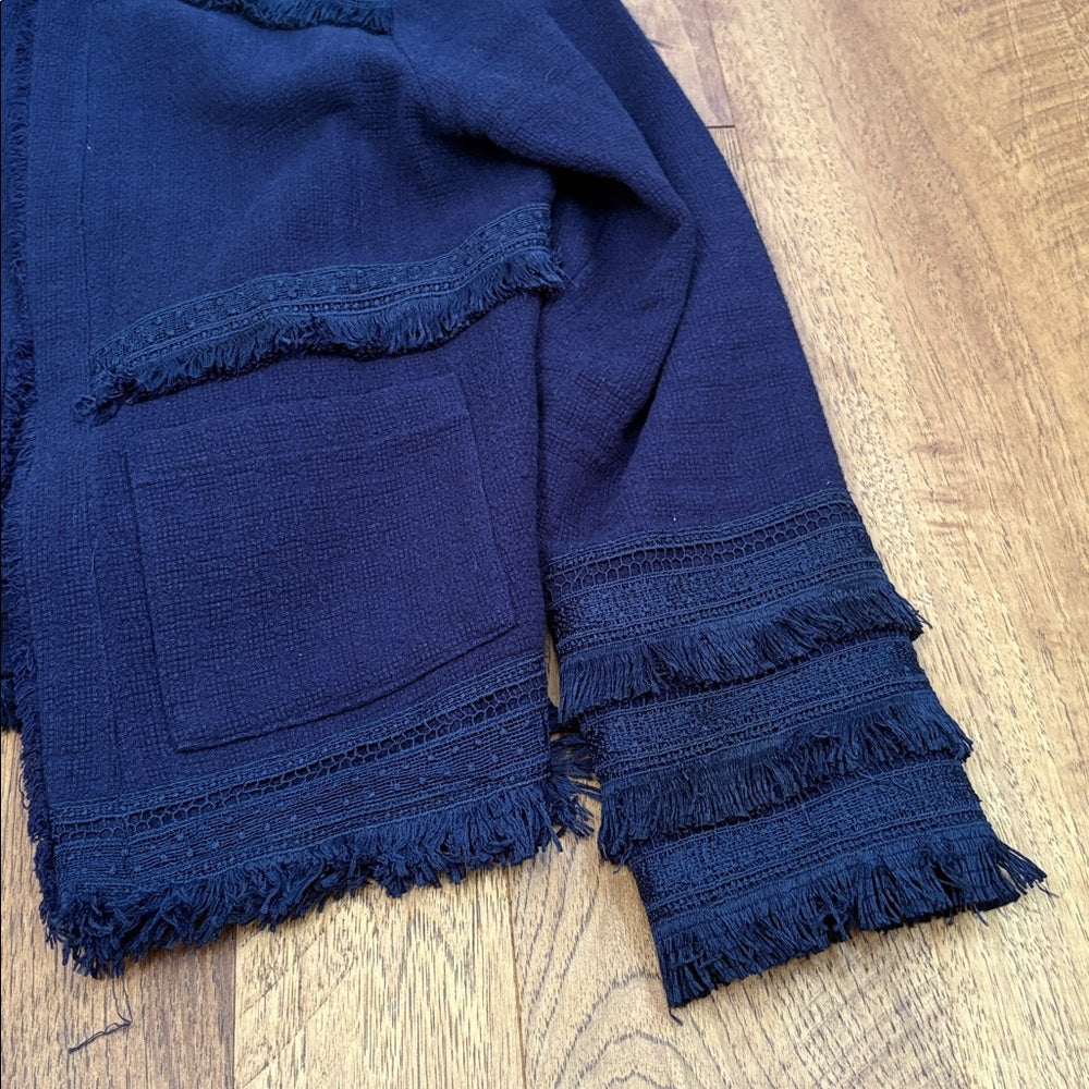 Greylin Woman’s Blue Fringed Jacket Size M