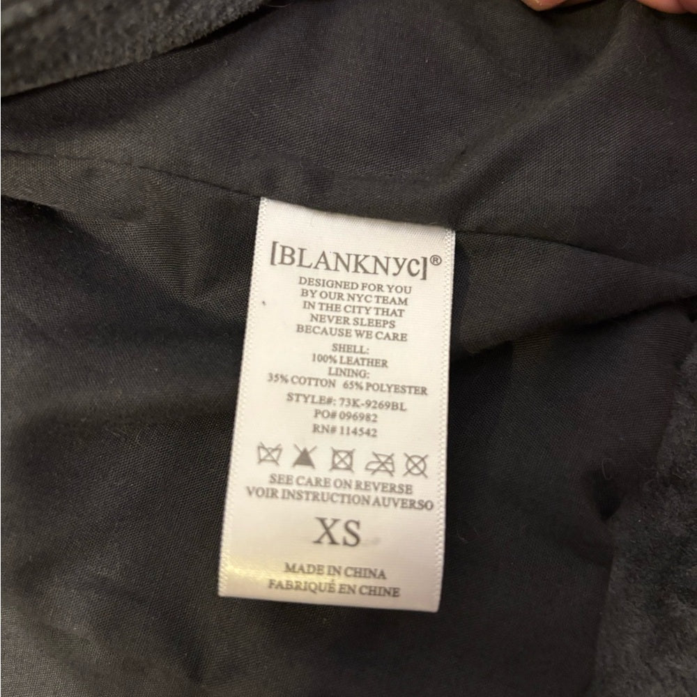 Blank NYC Black Suede Women's Jacket Size XS