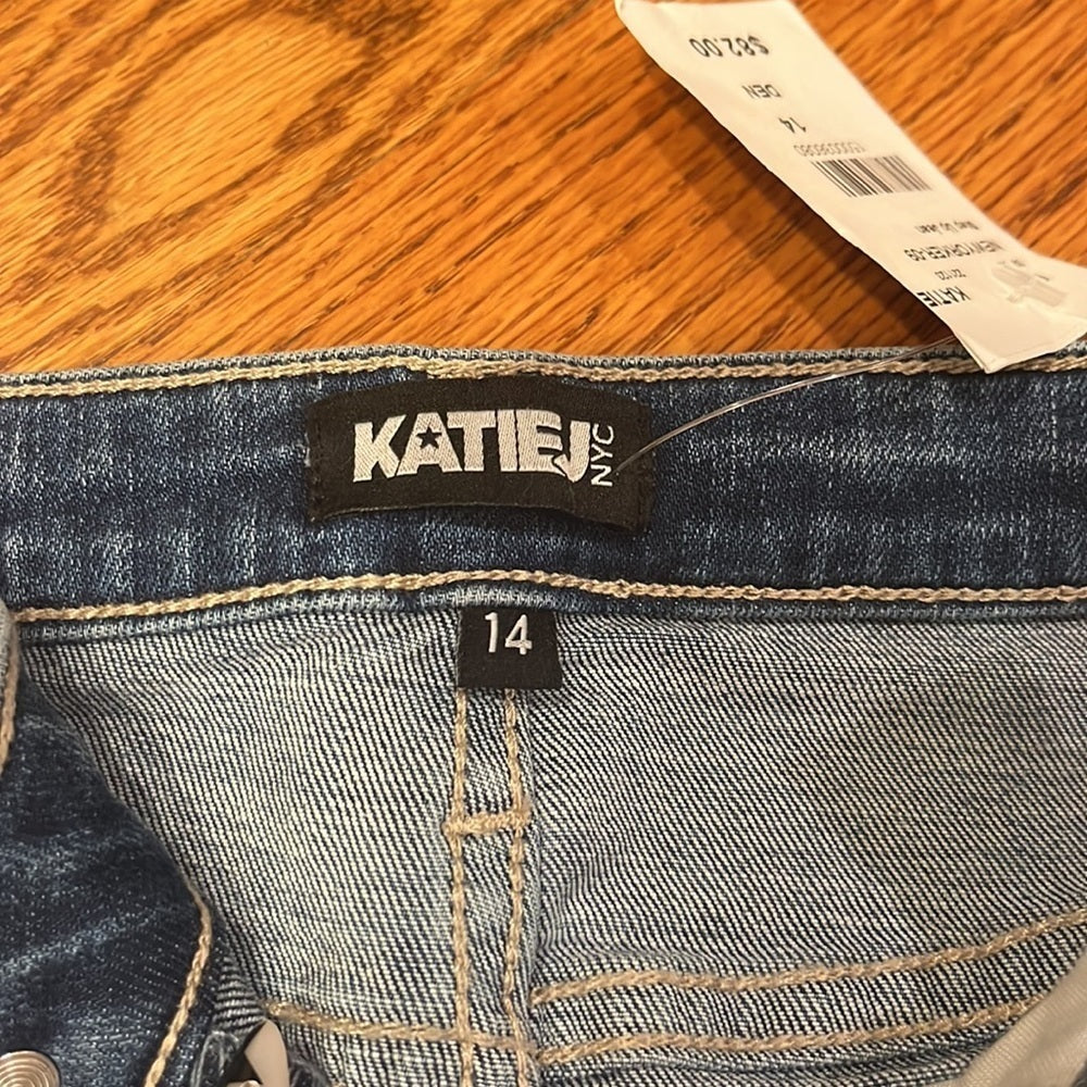NWT Katie J NYC Girl’s Step Up Jeans Size 14